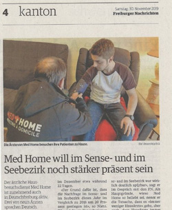 Coupure de presse : Freiburger Nachrichten, 30 novembre 2019