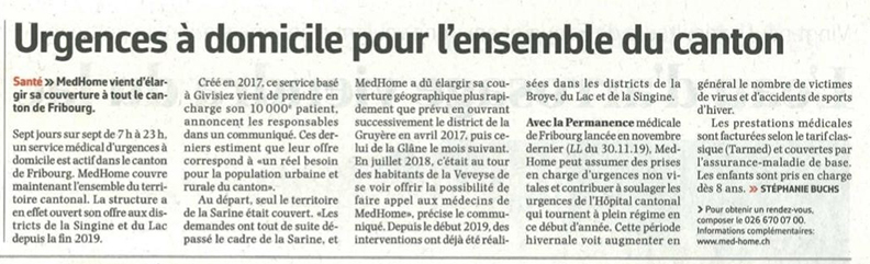 Coupure de presse : La Liberté, 9 janvier 2020